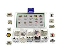 Lahdrhab 250Pcs Car Remote Control Key Switch Repair Small Switch Tactile Push Button Switches Component Package Micro-Switches