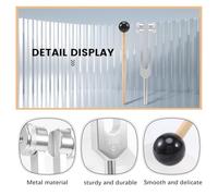 Lahdrhab 256Hz 256C Aluminum Alloy Tuning Fork with Hammers for Nervous System Testing Sound Healing Therapy Health Care