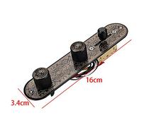 Lahdrhab 3 Way Switch Loaded Guitar Control Plate for Guitar Black