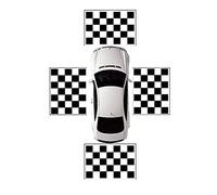 Lahdrhab 4Pcs Fabrics Calibration Cloth for 360 Degree Surround Bird View Panoramic DVR System