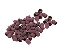 Lahdrhab 50Pcs Sanding Bands Block Caps Without Grip 80 120 180 13x19Mm Sanding Cap Manicure Pedicure Electric Nail Drill-02