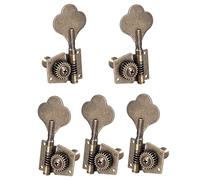 Lahdrhab 5Pcs Guitar Vintage Open Tuning Key Pegs Machine Heads Tuners 2L3R for 5 Strings Bass Bronze