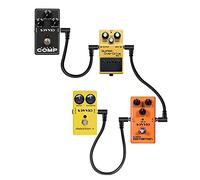 Lahdrhab 6 Inch Noise-Free Guitar Cord,1/4 Inch Guitar Pedal Cables,Instrument Effects Pedal Patch Cables for Guitar/Bass Pedal