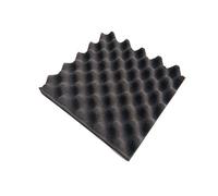 Lahdrhab 6 Pack Black + blue/Charcoal egg crate foam acoustic tiles soundproofing foam panels sound insulation soundproof foam padding sound dampening Studio padding 30x30x3.8cm