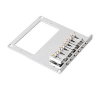 Lahdrhab 6 Roller Saddle 6 String Humbucker Guitar Bridge for Tele Guitar (Chrome)