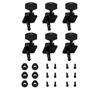 Lahdrhab 6Pcs String Tuning Pegs Machine Heads Tuners Right Hand Electric Acoustic Guitar Parts Replacement