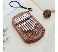 Lahdrhab 8 Key Kalimba African Finger Thumb Piano Mahogany Wooden Keyboard Percussion Instrument Music Gift for Beginner