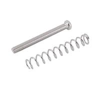 Lahdrhab 8 Pcs M3x30MM Electric Guitar Humbucker Pickup Adjust Height Screw and Springs - Silver