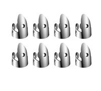 Lahdrhab Adjustable Finger Thumb Picks Set Includes 8Pcs Stainless Steel Finger Picks 4Pcs Plastic Thumb Picks for Guitar Banjo