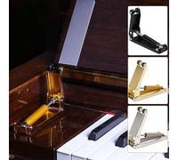 Lahdrhab Alloy Piano Lid Slow Closing Lowering Device Hydraulic Lid Reducer Piano Replacement Accessories Gold