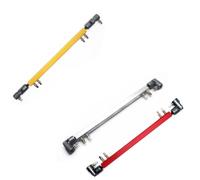 Lahdrhab Double Kick Drum Pedal Drive Shaft Steel Bass Drum Pedal Linkage Connector Arm,Yellow Easy to Use