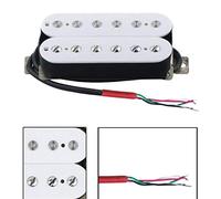 Lahdrhab Electric Guitar Humbucker Pickups Bridge Alnico V Pickup White