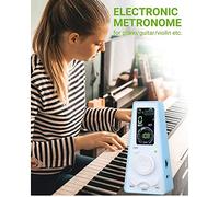 Lahdrhab Electronic Metronome Digital Metronome Universal Metronome for Piano Metronome for Guitar Violin Drum,Black