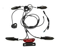 Lahdrhab For BBS01 BBS02 Electric Bike 24V/36V/48V Headlight Front Rear Turn Signal Light Brake Light Ebike Conversion Kits,A
