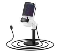 Lahdrhab Gaming Microphone, USB Microphone for PC with RGB Control, Touch Mute, Gain Knob