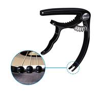 Lahdrhab Guitar Capo Guitar Accessories Trigger Capo with 6 Free Guitar Picks for Acoustic and Electric Guitars - Also Ukulele and Banjo Capos (Black)