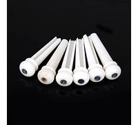 Lahdrhab Guitar Cattle Bone Material Acoustic Guitar Bridge Pins with Pearl Shell Dot for Acoustic Folk Guitar Accessories