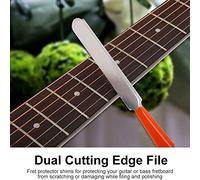 Lahdrhab Guitar Fingerboard Luthier Tool - Guitar Fret Crowning Luthier File, Fret Leveling Beam Sanding Leveler Beam and Fingerboard Guard Protectors