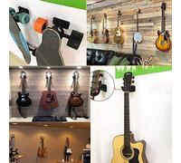 Lahdrhab Guitar Hanger Hook Wall Mount Non-Slip Holder Stand for Guitar Ukulele Violin Instrument Accessories