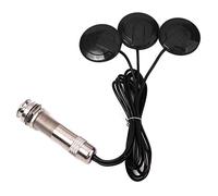 Lahdrhab Guitar Pickup Piezo Contact Microphone Pickup 3 Transducer Pickup System for Acoustic 6.35mm Jack (Black)