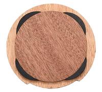 Lahdrhab Guitar Wooden Soundhole Sound Hole Cover Block Feedback Buffer Mahogany Wood for EQ Acoustic Folk Guitars 7#