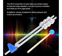 Lahdrhab Hammer Vibration Tuning Fork Tuning Fork Silver with Hammer Diagnostic Therapy Health Care Tool