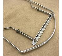Lahdrhab Harmonica Neck Holder 10 Holes Blues Harp Mouth Organ Stand Harmonic Rack -Silver