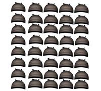 Lahdrhab HD Wig Cap Stocking Cap Transparent Wig Cap Thin Nylon Cap Multifunctional Convenient Covers,Black 40 Pcs