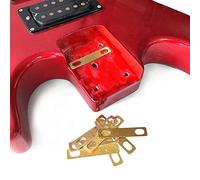 Lahdrhab New 8PCS Guitar Neck Plate 0.2mm 0.5mm 1mm Guitar Gasket Replacement Guitar Neck Shim Heightening Gasket Accessories