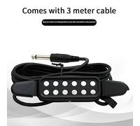 Lahdrhab P-102 12-Hole Acoustic Guitar Sound Hole Pickup Magnetic Transducer Guitar Accessories Black