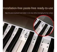 Lahdrhab Piano Notes Sticker Removable Piano Keyboard Note Labels Staff Piano Key Stickers 88-Key Full Size