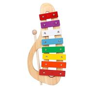 Lahdrhab Portable Eight-Tone Hand-Knocking Piano with Knocking Stick Early Education Xylophone Percussion Instrument