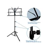 Lahdrhab Portable Music Stand 2 in 1 Dual Use Folding Sheet Music Stand Desktop Book Stand Music Guitar Parts Accessorie