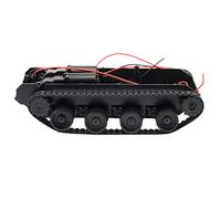 Lahdrhab Rc Tank Smart Robot Tank Car Chassis Kit Rubber Track Crawler For 130 Motor Diy Robot Toys For Children