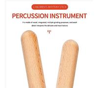 Lahdrhab Rhythm Music Lummi Sticks for Kids, 16 Pack Sticks with Carry Bag, 8 Inch Children Musical Toy Instrument Toy