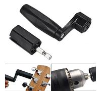 Lahdrhab String Peg Winder Ukulele String Changing Tool 2-In-1 Electric/Manual Guitar String Knob Curler