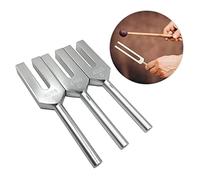 Lahdrhab Tuning Forks Set 4096 Hz 4160 Hz 4225 Hz Tuning Forks Set Tuning Fork with Wooden Hammers and Cloth Bag Aluminum Alloy Style 2