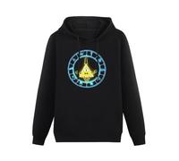 Lahe Gravity Falls Bill Cipher Kingdeng Interesting Men'S Hoody Size XXL Black