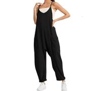 Lahloya Maternity Jumpsuit, Lahloya Jumpsuit, Oversized Jumpsuit Romper-Maternity & Postpartum (Black,S)