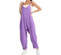 Lahloya Maternity Jumpsuit, Lahloya Jumpsuit, Oversized Jumpsuit Romper-Maternity & Postpartum (Light Purple,M)