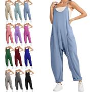 Lahloya Maternity Jumpsuit, Light Blue, Size M, For Pregnant Women & New Mothers