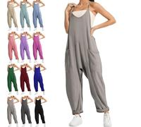 Lahloya Maternity Jumpsuit, Oversized, Light Grey, M, For Pregnant Women & New Mothers
