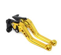 LAHMNR Motorcycle Brake Clutch Levers for Sym for Maxsym 400 400i 600 600i Aluminum Adjustable Rhombus Motorcycle Brake Clutch Levers(Gold)