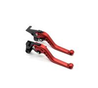 LAHMNR Motorcycle Brake Clutch Levers Front Rear Brake Levers for Suzuki for Uh 125/150/200 for an 250/400 for An400z for UX 125/150 Sixteen Motorcycle(Red)