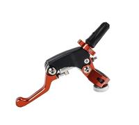 LAHMNR Motorcycle Brake Clutch Levers Motorcycle 360° Labor-Saving Folding Brake Clutch Brake Handle Front Brake Pump Master Cylinder Hydraulic Brake Lever(Clutch Orange)