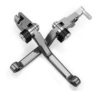LAHMNR Motorcycle Brake Clutch Levers Pivot Brake Clutch Levers for Xr400 for Motard 2005-2008 Motorcycle Accessories Aluminum Alloy(A Pair Gray)