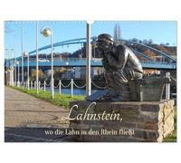 Lahnstein, where the Lahn flows into the Rhine UK-Version (Wall Calendar 2026 DIN A3 Landscape), CALVENDO 12 Month Wall Calendar