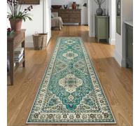 Lahome Felice Floral Medallion Runner Rug - 2x8 Kitchen Rug Runner Soft Non-Slip Washable Low-Pile Hallway Mat, Indoor Accent Floor Carpet Runners for Bedroom Living Dining Room Entrance