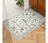 Lahome Insect Entryway Rug, 2X3 Soft Washable Kitchen Rug Non-Slip, Ultra-Thin Door Mat Indoor Entrance Stain Resistant Small Throw Carpet for Bathroom Bedroom(2x3ft,Beige)