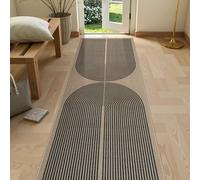 Lahome Modern Rainbow 2x8 Runner Rug, Washable Hallway Kitchen Runner Rugs with Rubber Backing Farmhouse Indoor Outdoor Carpet, Contemporary Non Slip Carpet for Entry Bedroom Porch